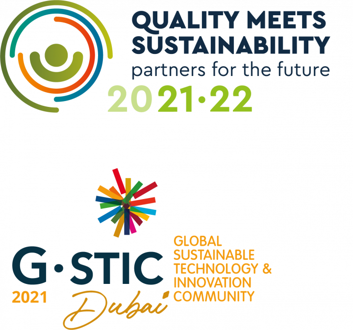 Logo Quality meets sustainability en G-STIC